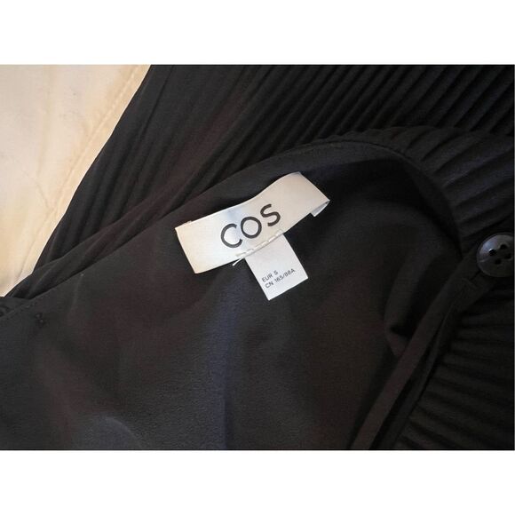 COS PLISSÉ MIDI SLIP DRESS - Picture 9 of 12